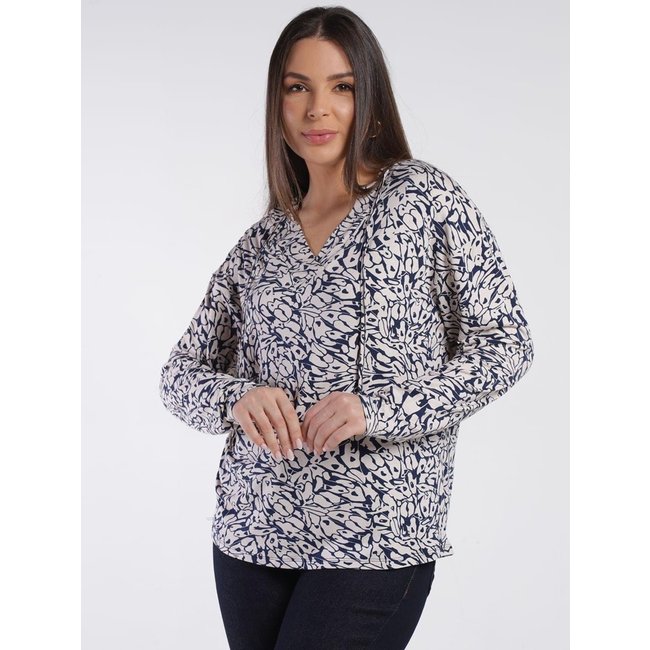 Blusa Manga Longa Autentique Feminina MARINHO