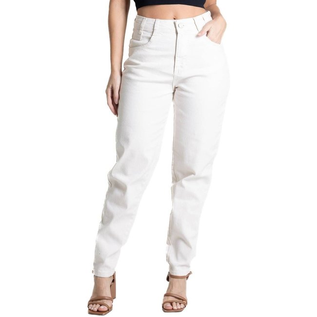Calça Sarja Sawary Mom - 281847 - Bege - Sawary
