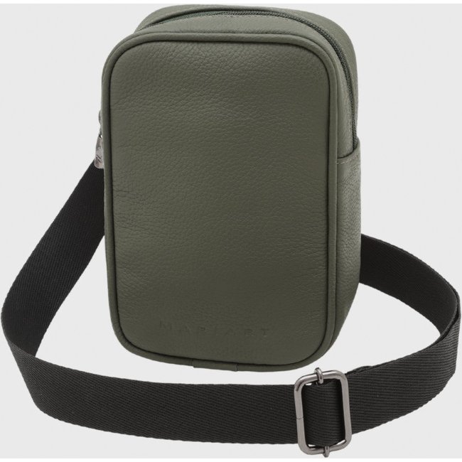 Bolsa Crossbody de Couro Mariart Lolla Army