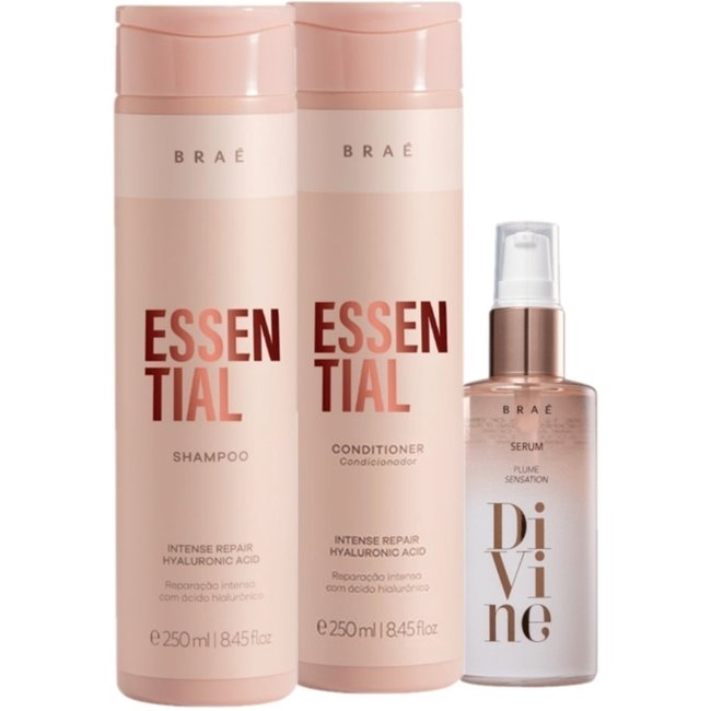 Kit Braé Essential e Óleo Divine (3 produtos)