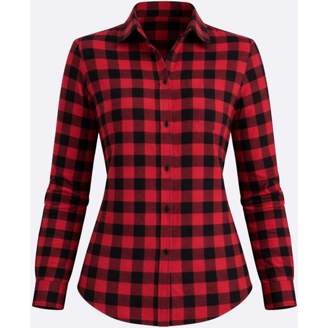 Camisa Feminina Xadrez Flanelada Manga Longa Crocker - 50402