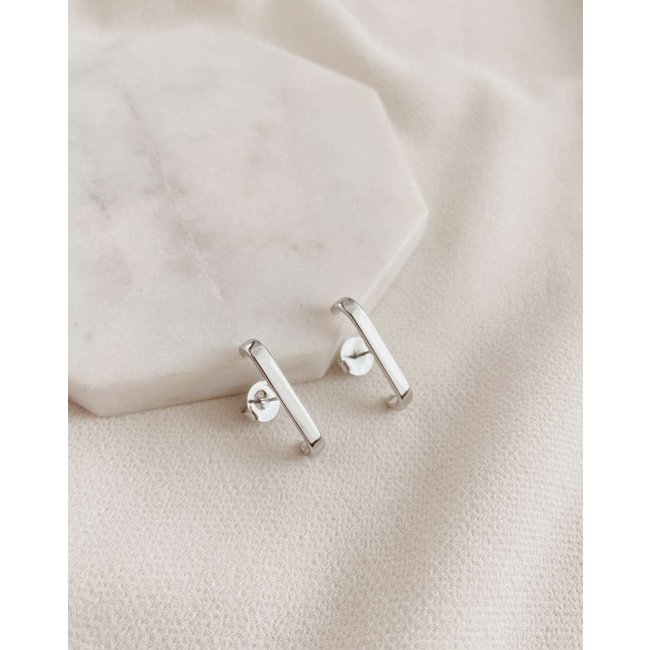 Ear Hook Line Prateado