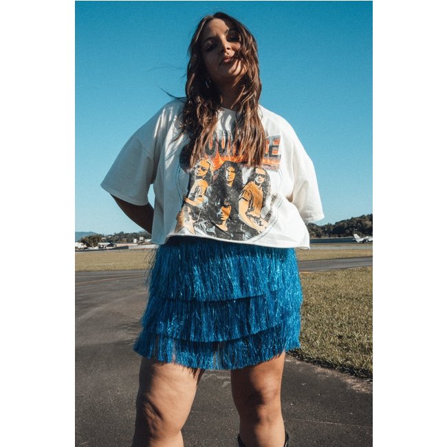 Camiseta Cropped Off White Oversized Soulmate marinaegabriella
