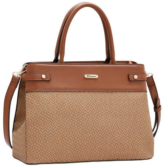 Bolsa Feminina Chenson Contrastes 3485325 Café