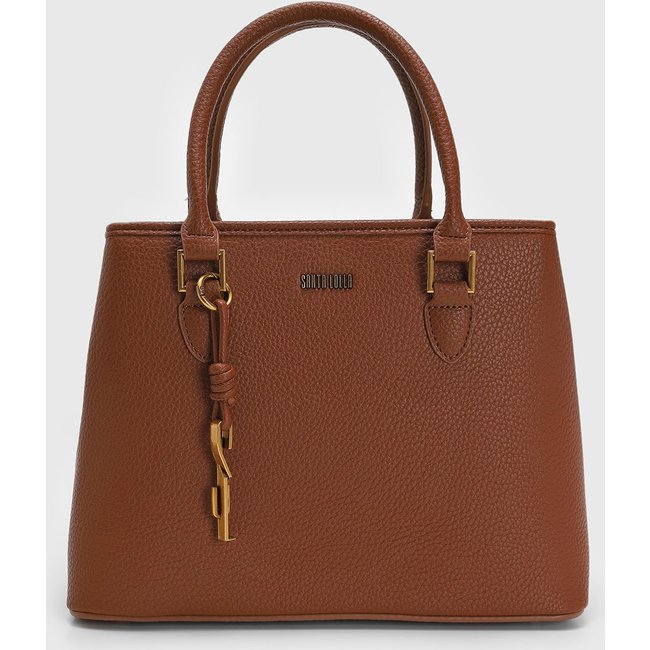 Bolsa Grande Feminina Santa Lolla Estruturada Caramelo
