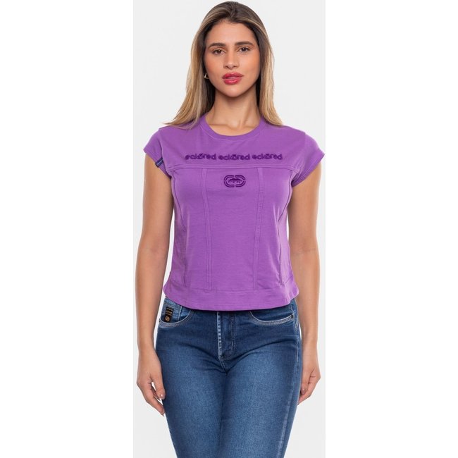 Camiseta Ecko Feminina Estampada Roxa
