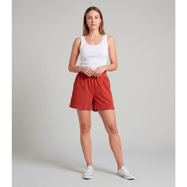 Shorts Feminino Moletinho Gorgurinho Infinita Cor Vermelho