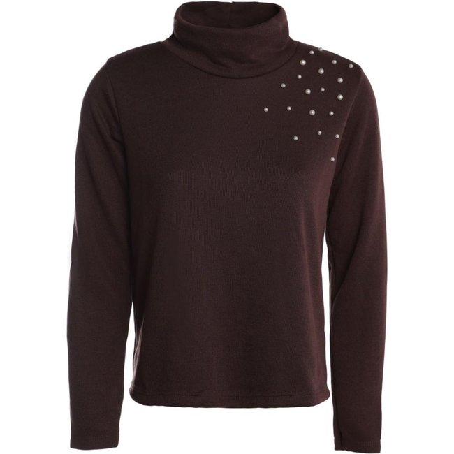 Blusa Malha Tricot Autentique Feminina MARROM