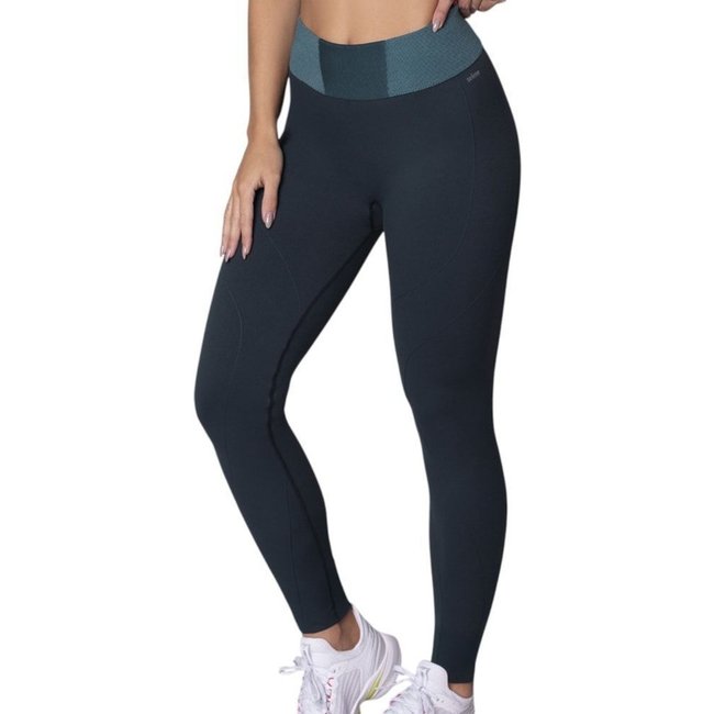 Calça Legging Selene Sem Costura Feminina - Azul Marinho - selene
