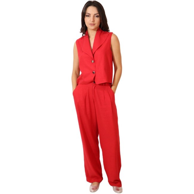 Casaqueto Alfaiataria Linho - Vermelho