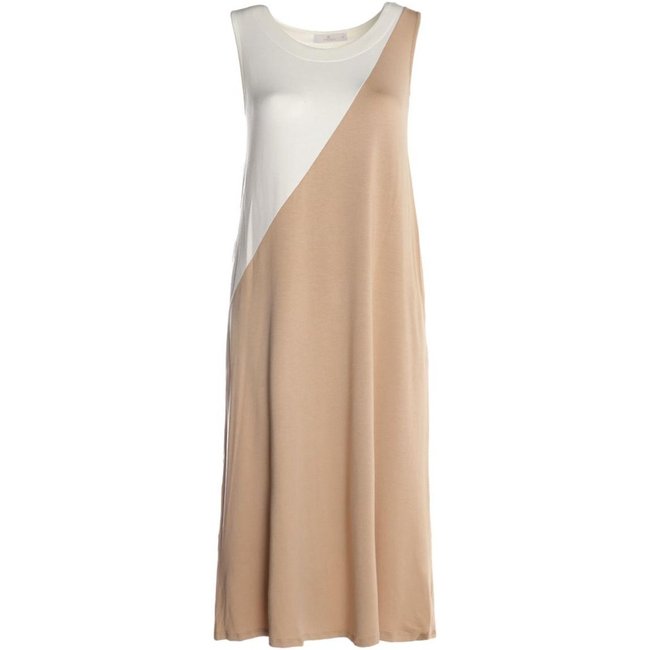 Vestido Moletinho Com Bolso Autentique Feminino BEGE/BEGE/OFF WHITE