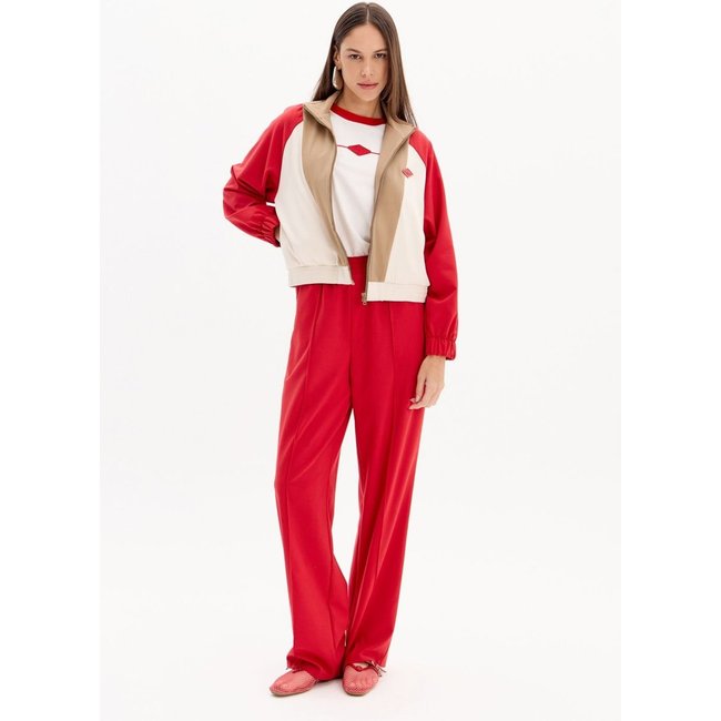 Calça Reta De Cintura Alta Com Elástico No Cós Sport Easy