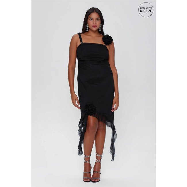 VESTIDO JUSTO TULE MAIS GATA Gatabakana