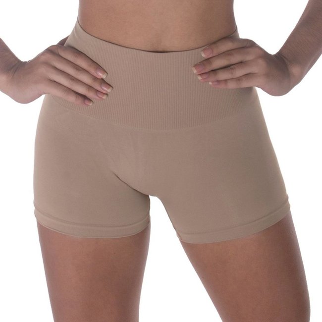 Calcinha Boxer Selene Redutora Sem Costura Feminina - Chocolate