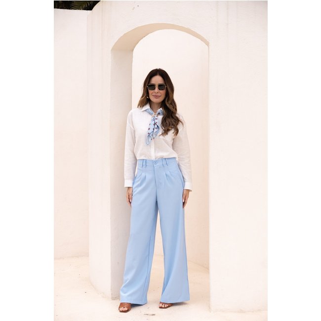 Calça Alfaiataria Luiza - Azul Serenity