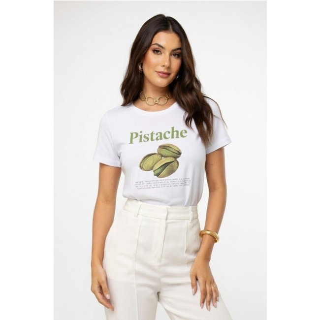 T-shirt D Bell Outlet Fashion Pistache Branco