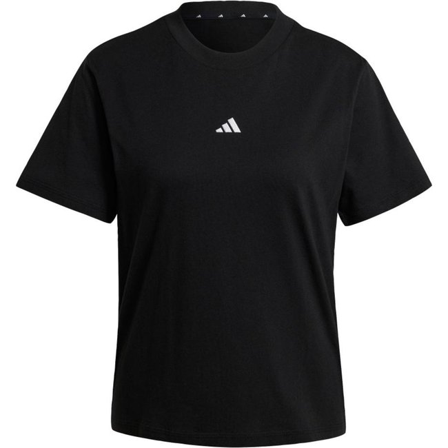 Camiseta Algodão Essentials Small Logo adidas Sportswear Preto