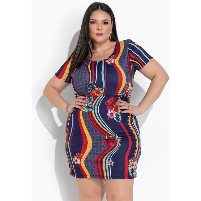 Vestido Floral Abstrato Marguerite