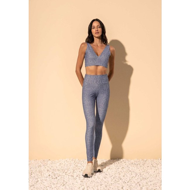 Top Esportivo De Alças Estampado Com Proteção UV Move
