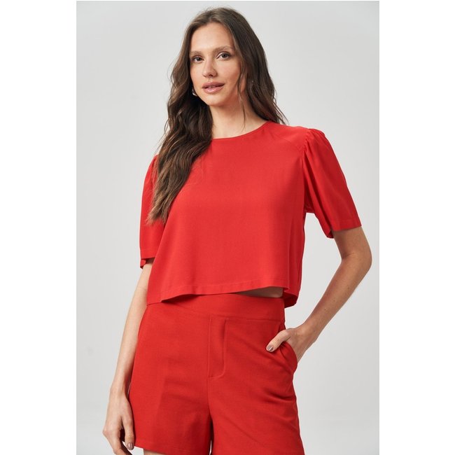 Blusa em Viscose Basic Feminina Acostamento