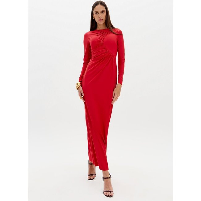 Vestido Manga Longa Super Midi Lança Perfume