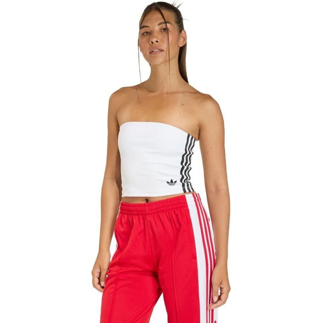 TOP TUBO COM TRÊS LISTRAS adidas Originals Branco