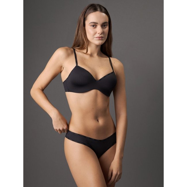 Sutiã Bojo Light Soft Micrologo Calvin Klein Underwear - Preto Calvin Klein Jeans