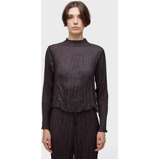 Blusa wrinkle satin double face OSKLEN