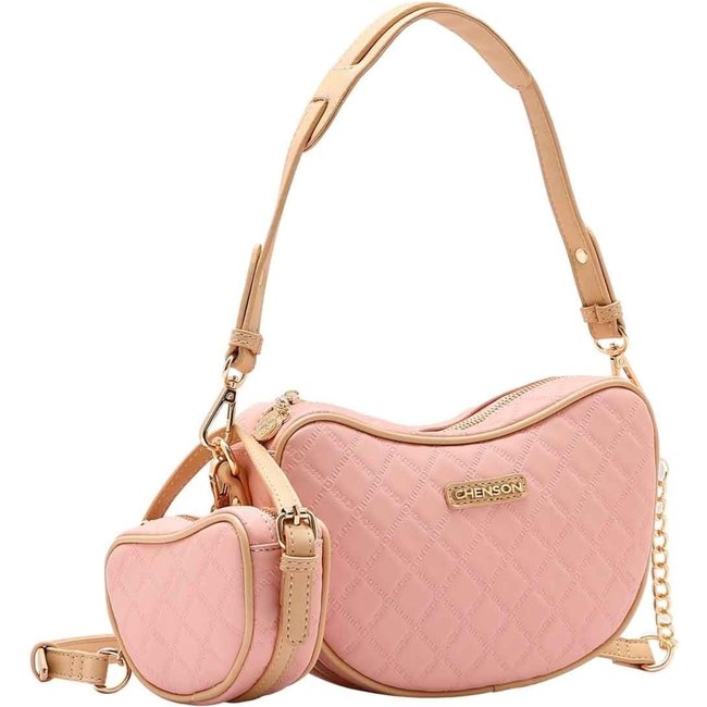 Bolsa Feminina Chenson Original Matelassê Cute Ombro Rosa 3484982