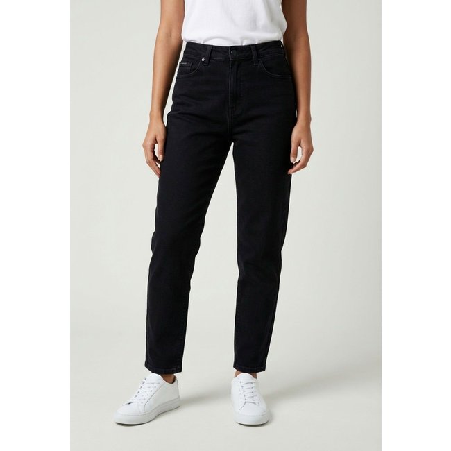 Calça Feminina Calvin Klein Jeans Mom 5 Pockets Preta