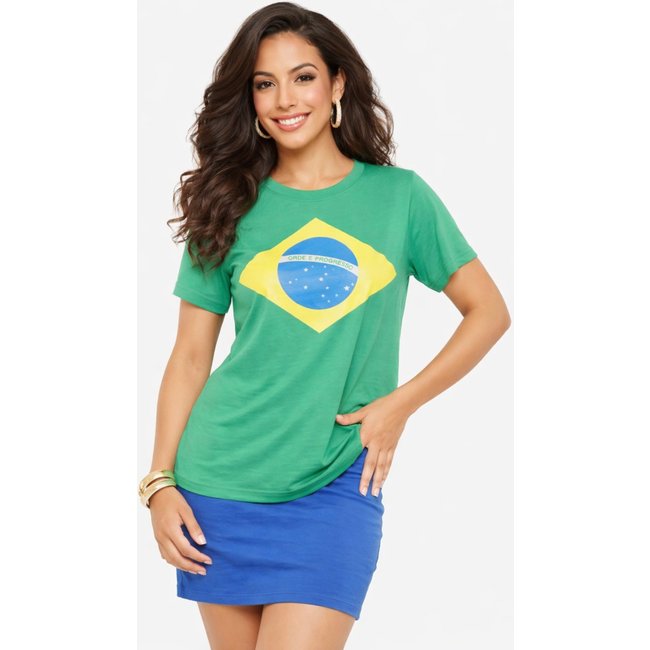 Camisa D Bell Outlet Fashion Bandeira Brasil Verde