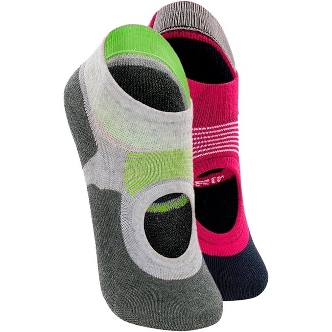 Kit com 2 Sapatilhas Antiderrapante Pilates Lupo 3286-002 Cinza