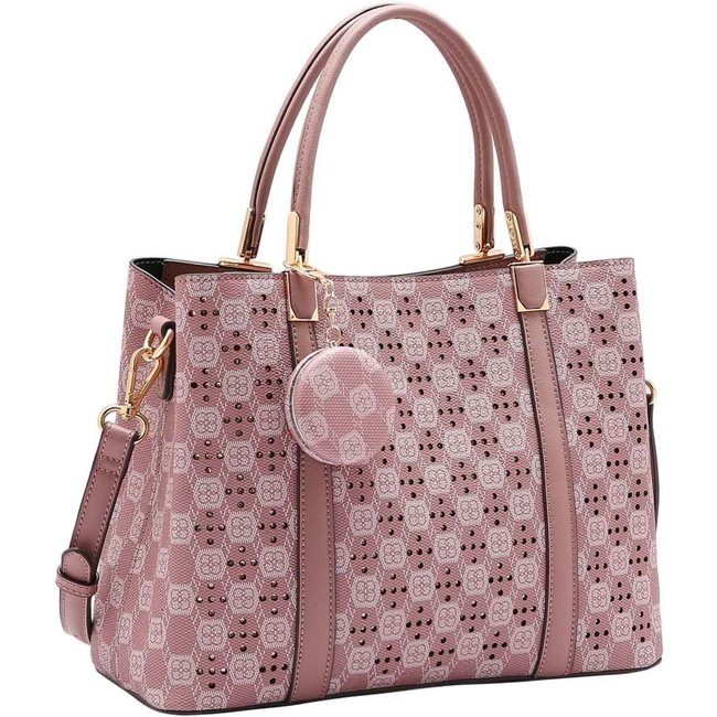 Bolsa Feminina Chenson Original New Cristal Mão Rose 3485025