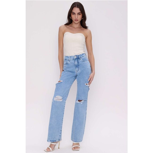 WIDE LEG 25 FASHION BLUE STONE Gatabakana