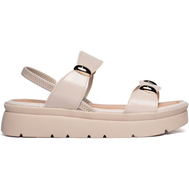 Sandália Feminina Mississipi Flatform Napa Bege