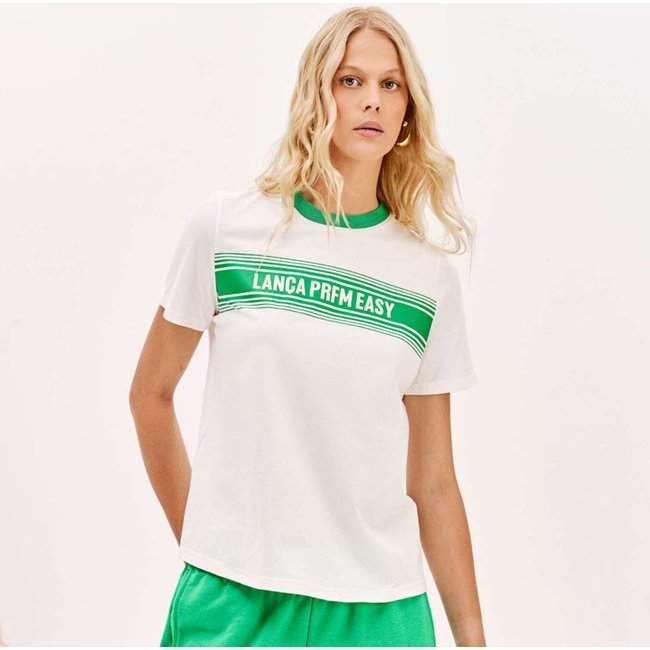 Camiseta Easy Lança Perfume Manga Pr26 Off White Feminino