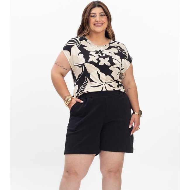 Shorts Feminino Plus Size Secret Glam Preto