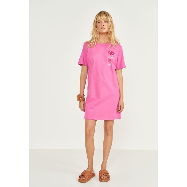 Vestido Feminino Colcci Logo Estampado Rosa