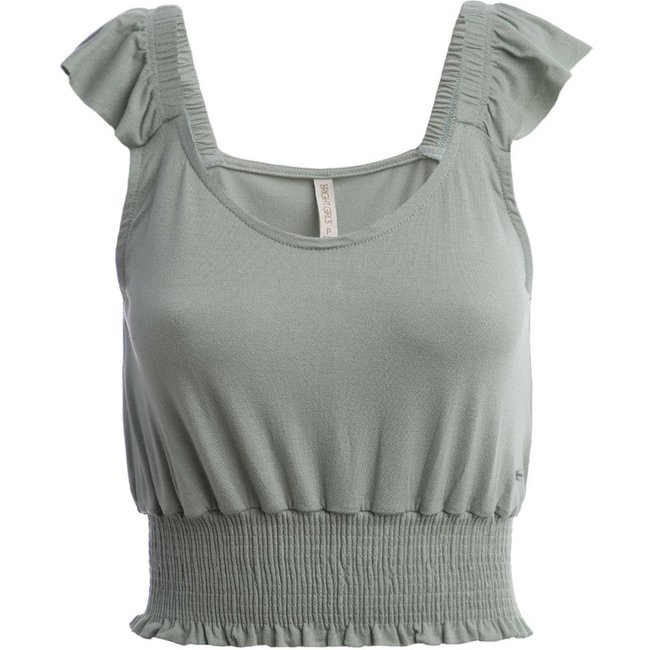 Blusa Cropped Frente Única Feminina VERDE CLARO