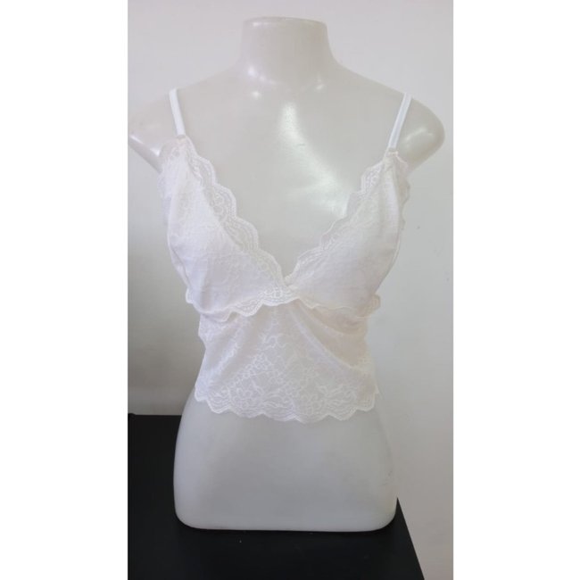 Top De Renda Sawary Fashion Mermaid OFF WHITE