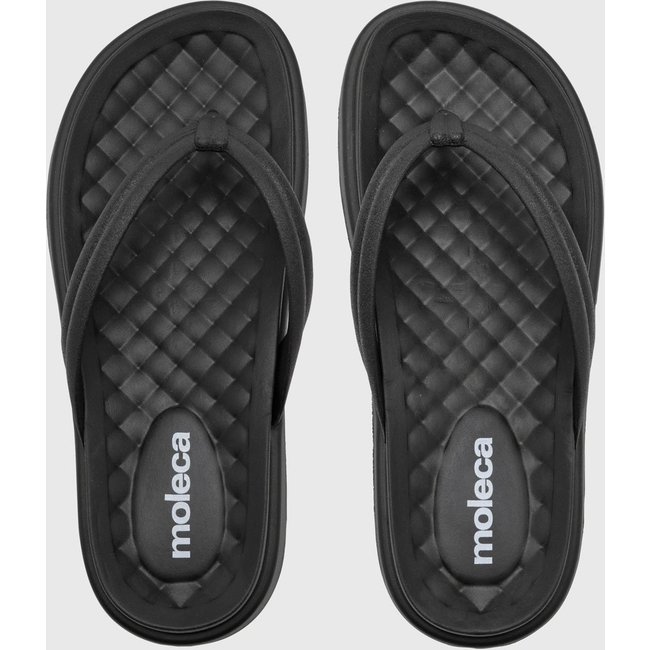 Chinelo Feminino Moleca Plataforma Preto