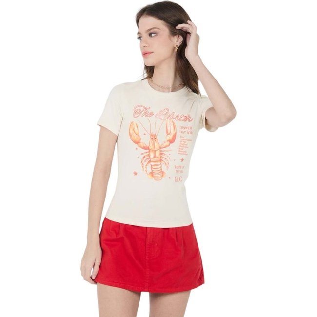 Camiseta Estampada Colcci CLC Bege Italian