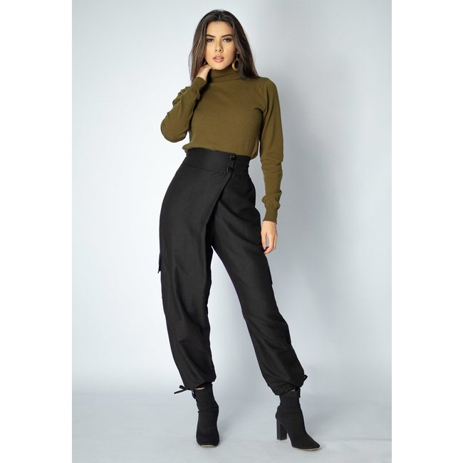 Calça Lisle Cargo Amazonia Vital Viscose Preta