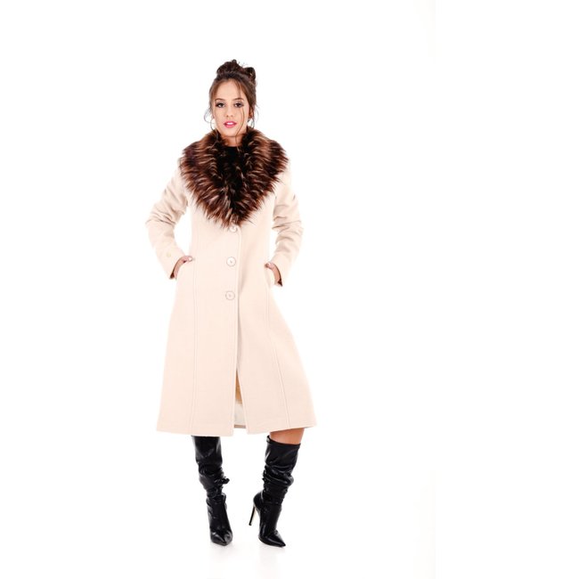Casaco Rigotto New York Longo Creme