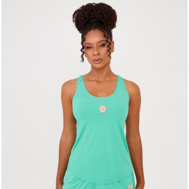Regata Nadador Tela Costas Verde Cacatua Poliamida Soft Donna Carioca