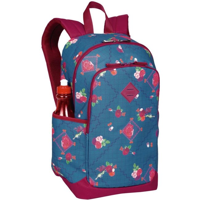 Infantil - Mochila Sestini Magic Rosas Azul