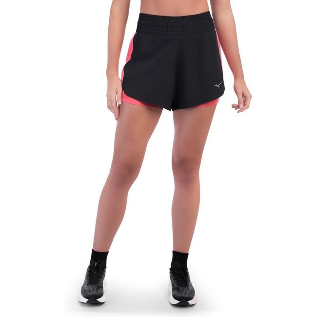 Shorts de Corrida Mizuno Hing 2 x1 Feminino