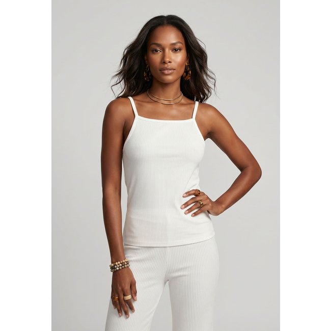 Blusa Feminina Lez a Lez Modal Canelada Branca
