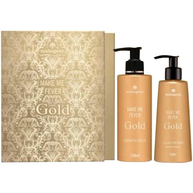 Kit Make Me Fever GoldMahogany - Sabonete Liquido 250Ml E Hidratante 200Ml