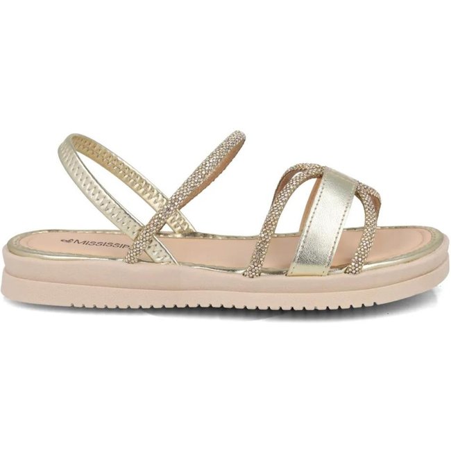 Sandália Mississipi Plataforma Feminina Dourado